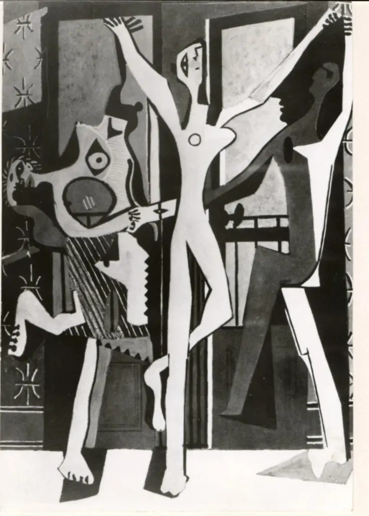 Anonimo , Picasso, Pablo - sec. XX - Le tre ballerine , fronte