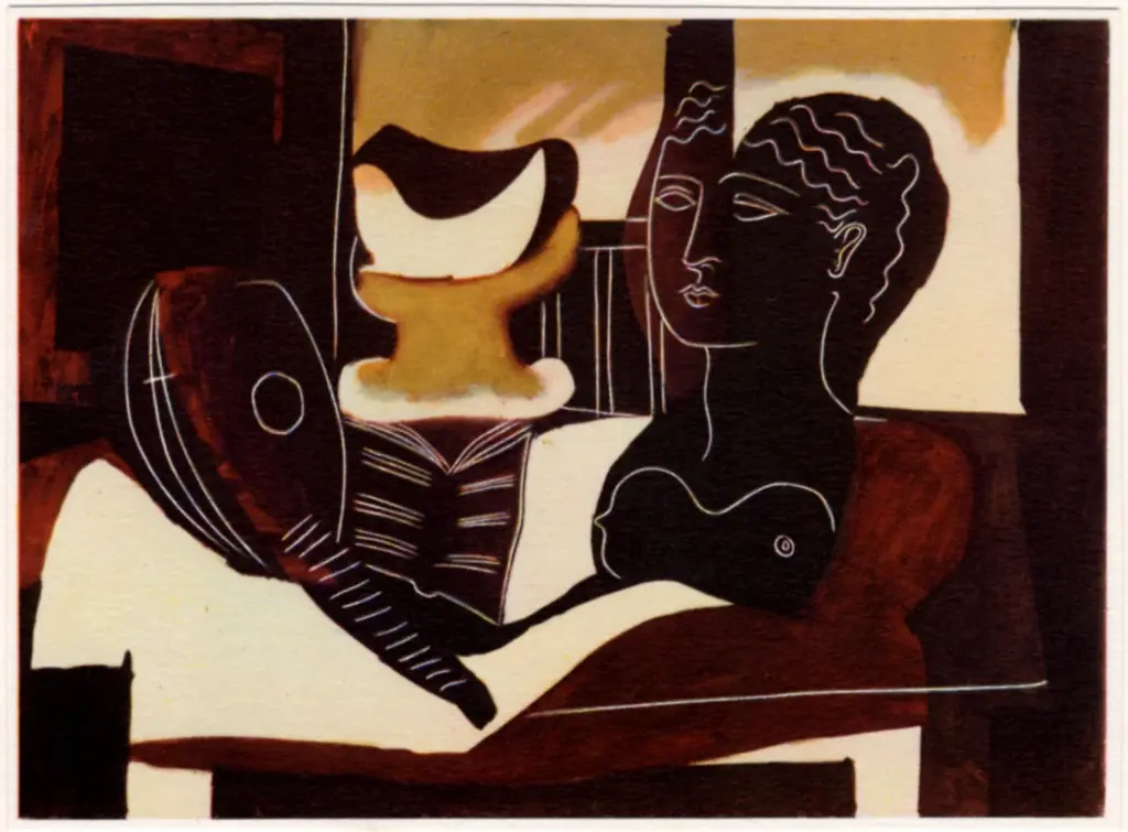 Anonimo , Picasso, Pablo - sec. XX - Natura morta con testa antica , fronte