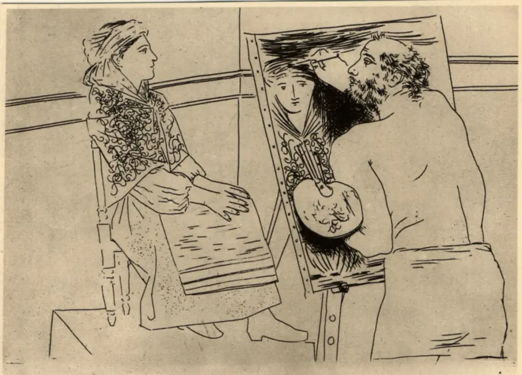 Anonimo , Picasso, Pablo - sec. XX - Chef-d'Oeuvre inconnu , fronte