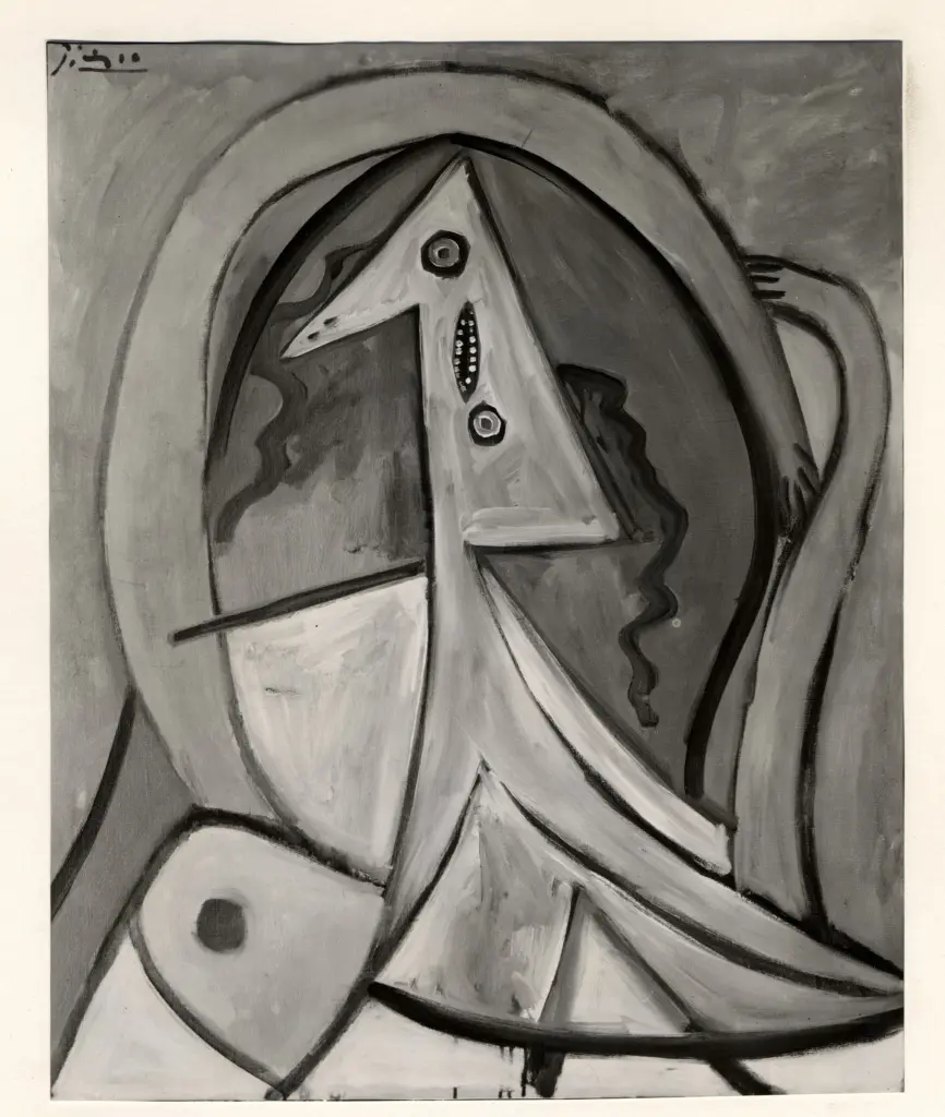 Fotografia Ferruzzi , Picasso, Pablo - sec. XX - Composizione con figura , fronte