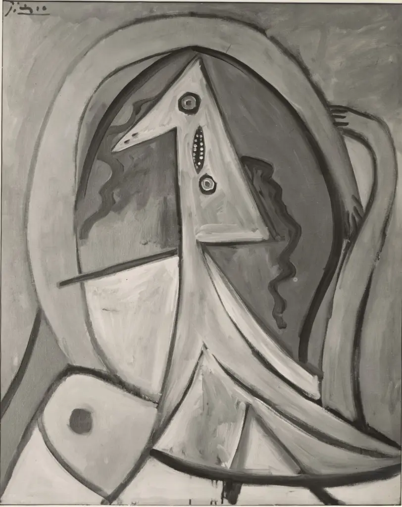 Fotografia Ferruzzi , Picasso, Pablo - sec. XX - Composizione con figura , fronte