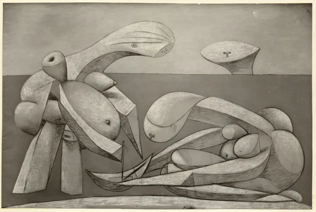 Anonimo , Picasso, Pablo - sec. XX - Ragazze in barca , fronte