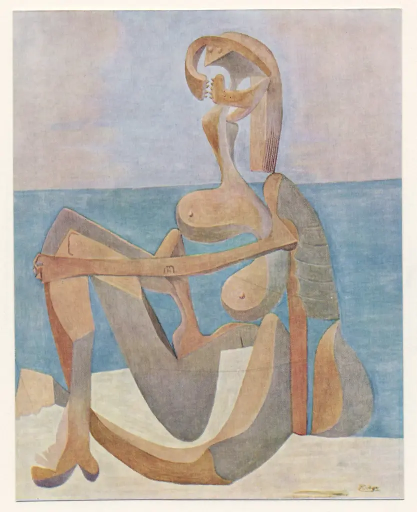Anonimo , Picasso, Pablo - sec. XX - Seated bather , fronte