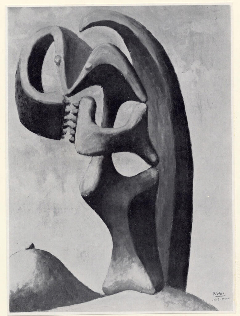 Anonimo , Picasso, Pablo - sec. XX - Abstraction: Fond de Ciel Bleu Nuageux , fronte