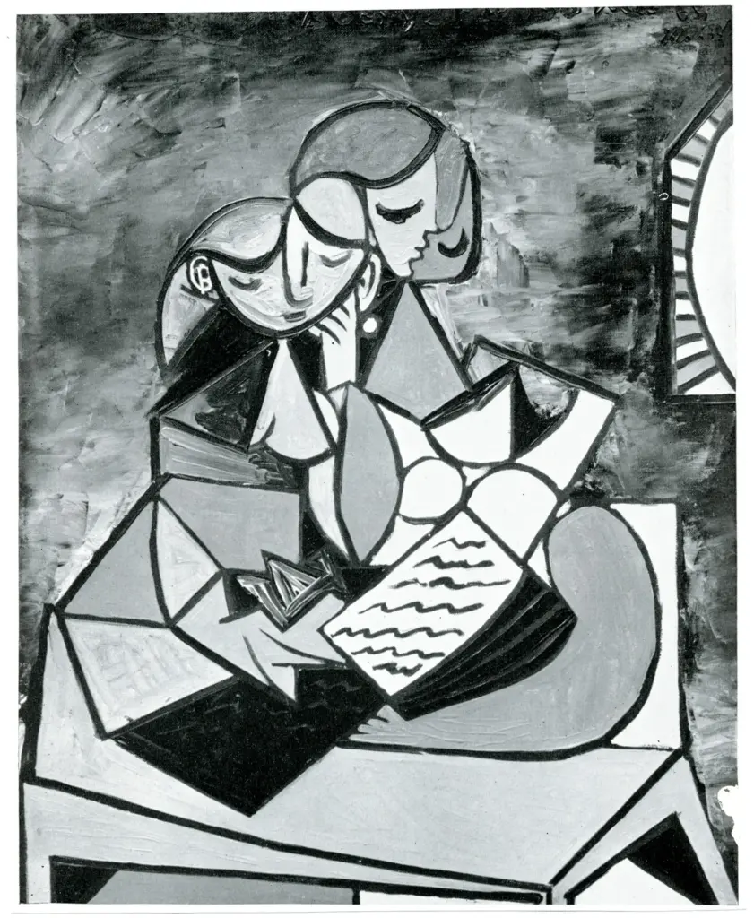 Anonimo , Picasso, Pablo - sec. XX - Due personaggi , fronte