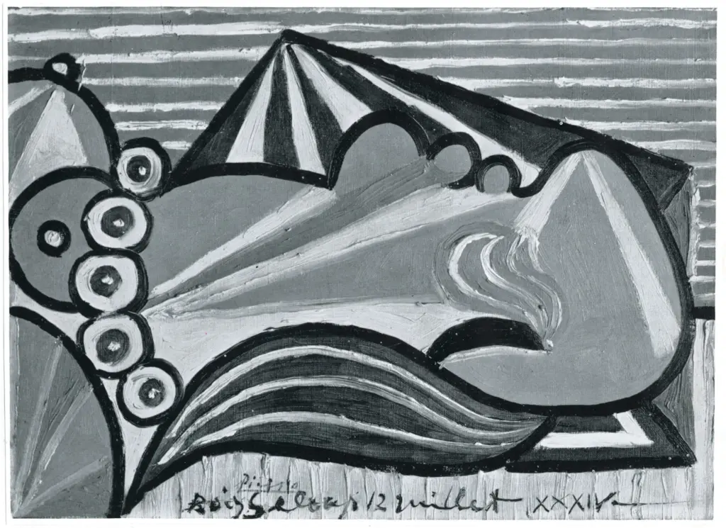 Anonimo , Picasso, Pablo - sec. XX - Testa di donna addormentata , fronte