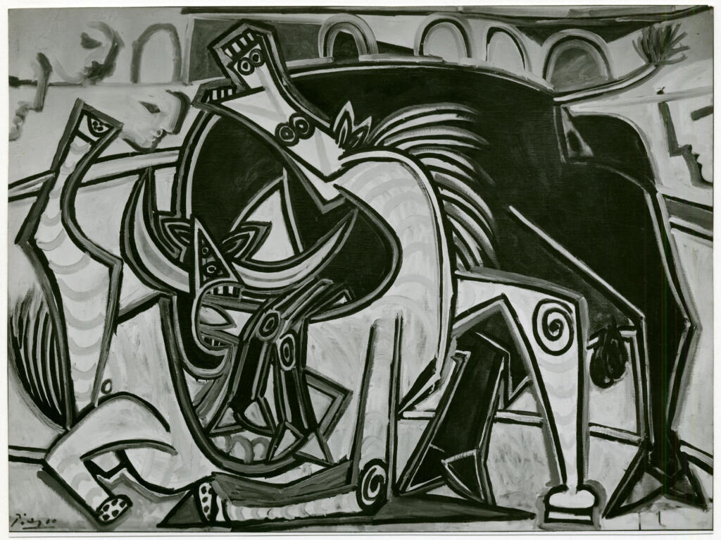 Fotografia Ferruzzi , Picasso, Pablo - sec. XX - Lotta tra toro e cavallo , fronte