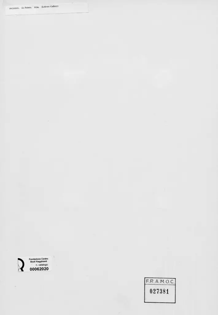 Anonimo , Picasso, Pablo - sec. XX , retro