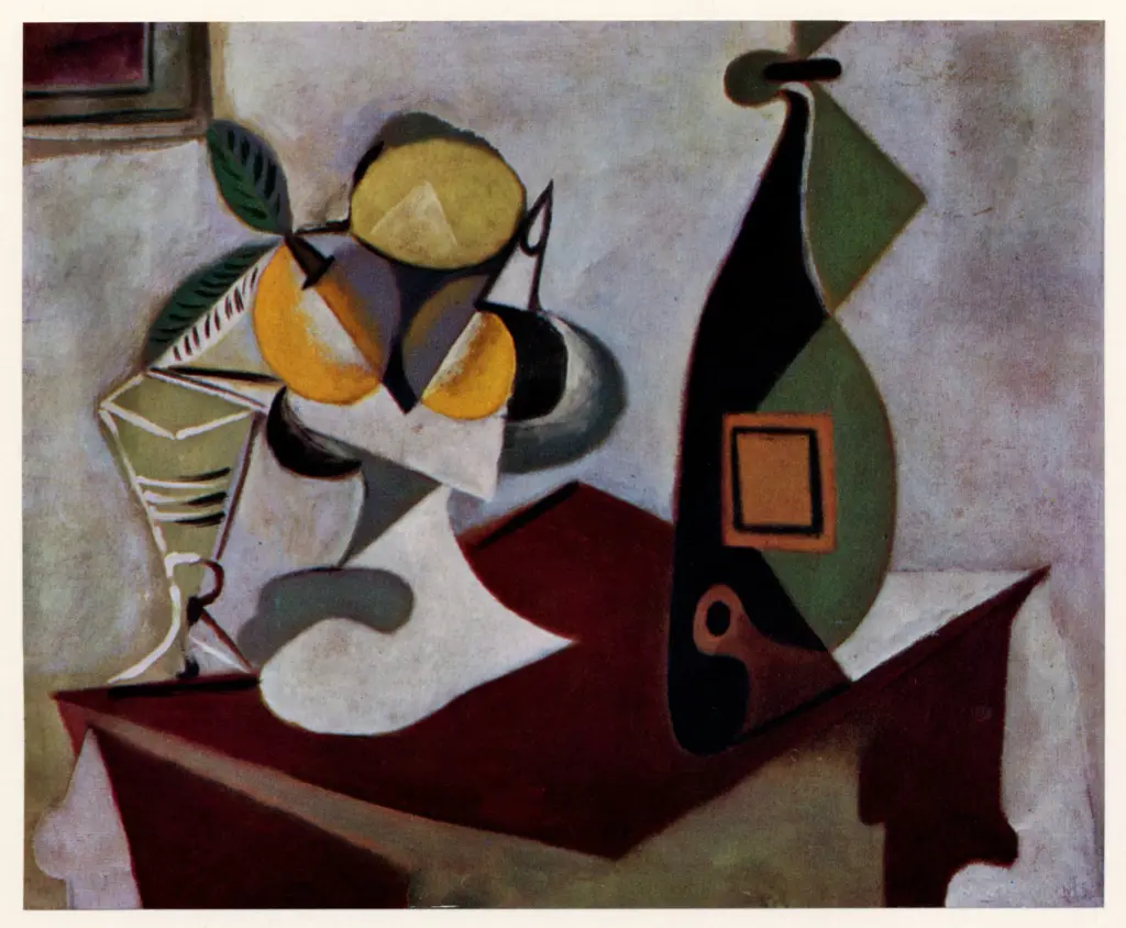 Anonimo , Picasso, Pablo - sec. XX - Natura morta con limoni e arance , fronte