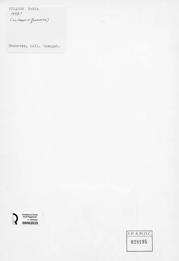 Anonimo , Picasso, Pablo - sec. XX , retro