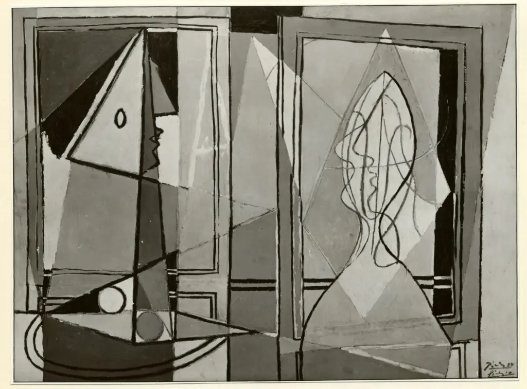 Fotografia Ferruzzi , Picasso, Pablo - sec. XX - Composizione Pittorica , fronte