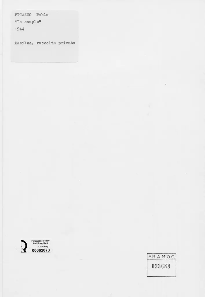 Anonimo , Picasso, Pablo - sec. XX , retro