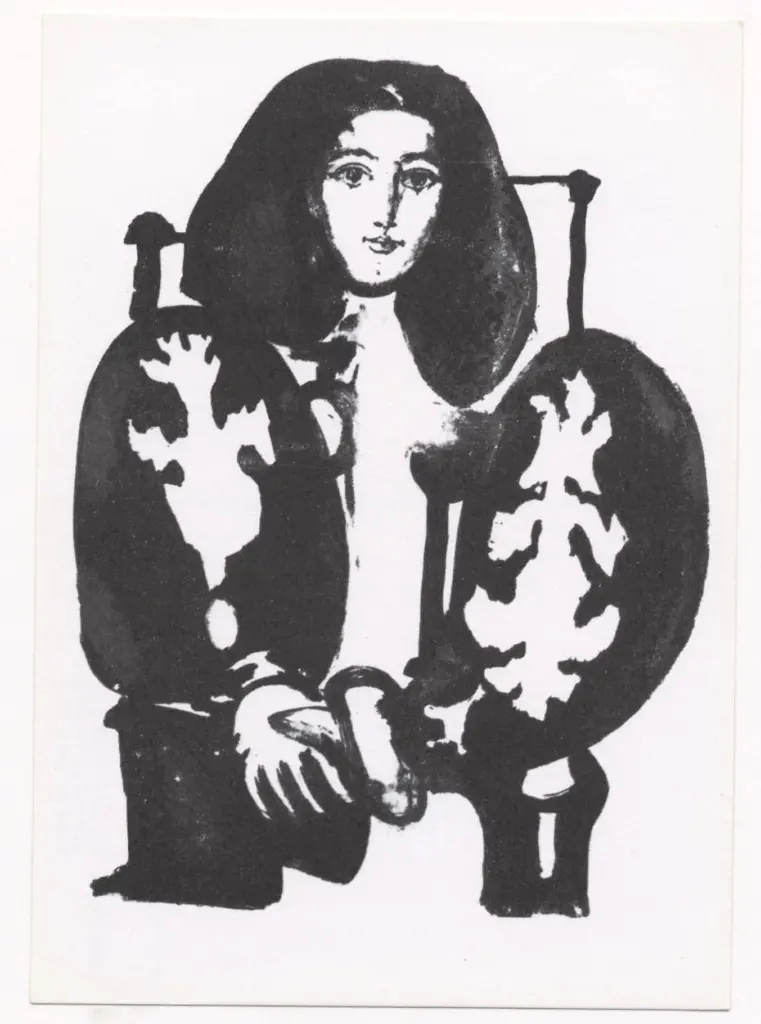 Anonimo , Picasso, Pablo - sec. XX - Femme au fauteuil n.1 , fronte