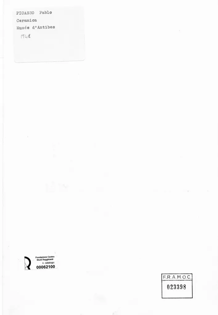 Anonimo , Picasso, Pablo - sec. XX , retro