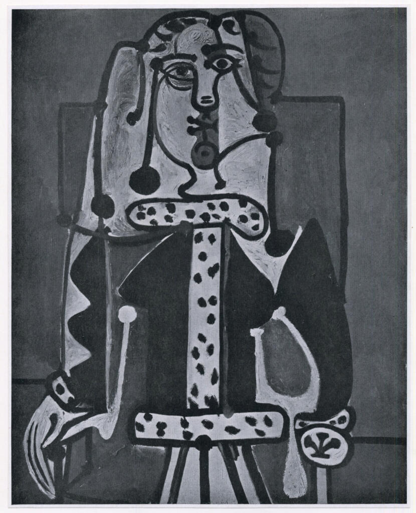 Anonimo , Picasso, Pablo - sec. XX - Donna seduta , fronte
