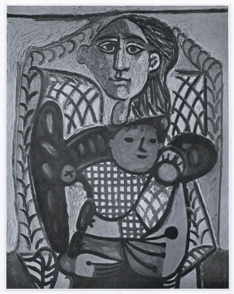 Anonimo , Picasso, Pablo - sec. XX - M&egrave;re et enfant , fronte