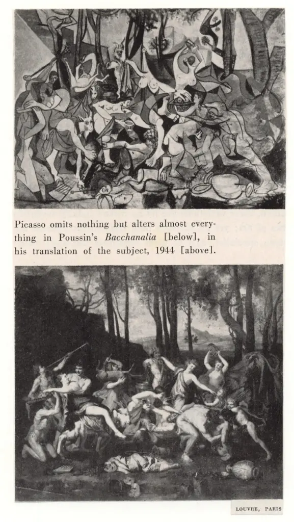 Anonimo , Picasso, Pablo - sec. XX - Bacchanalia - da Poussin , fronte