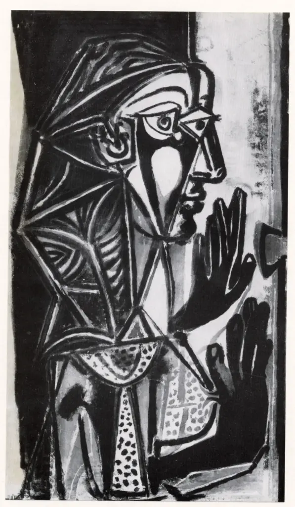Anonimo , Picasso, Pablo - sec. XX - Donna alla finestra , fronte