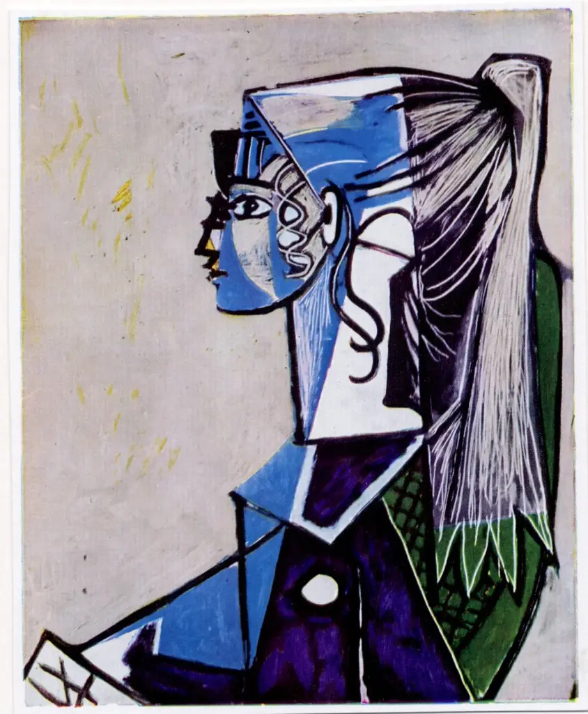 Anonimo , Picasso, Pablo, sec. XX, Ritratto di giovane donna, versione III , fronte