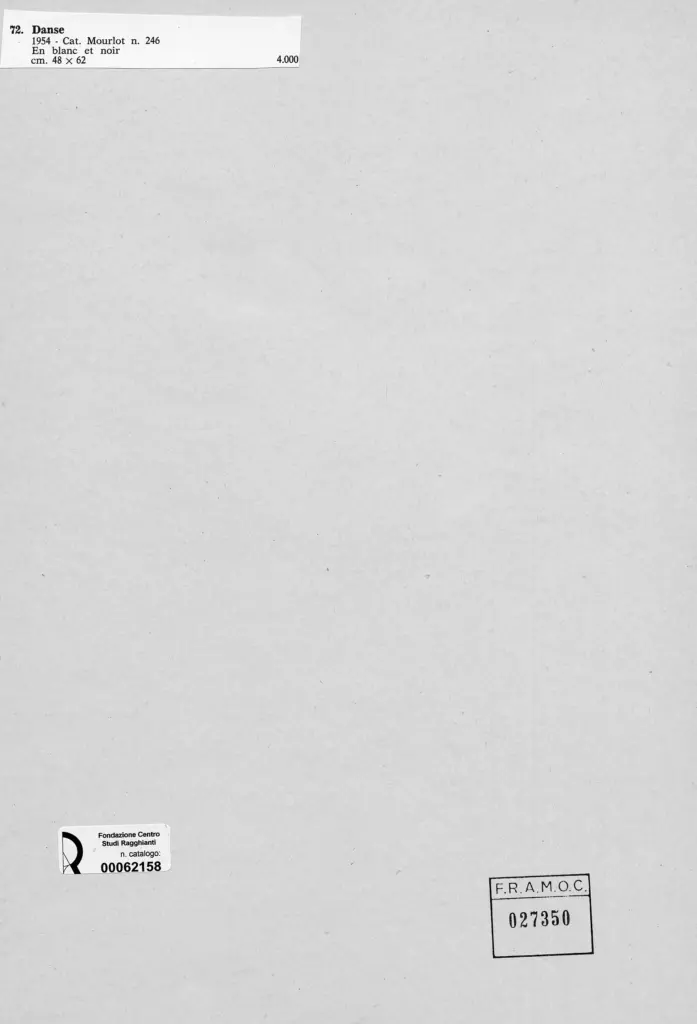 Anonimo , Picasso, Pablo - sec. XX - Danse , retro