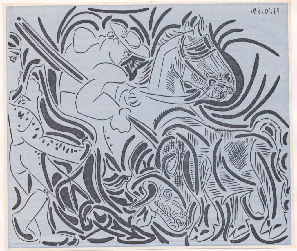 Anonimo , Picasso, Pablo - sec. XX - Picador , fronte