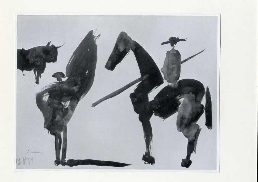 Anonimo , Picasso, Pablo - sec. XX - Toréador et Picador , fronte
