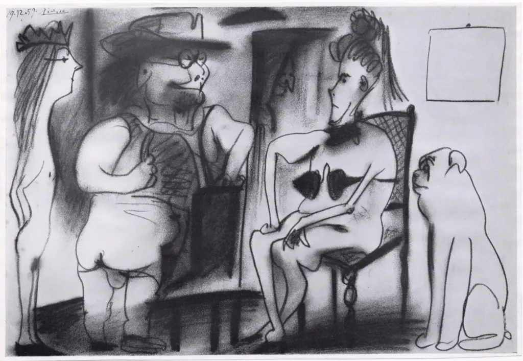 Anonimo , Picasso, Pablo - sec. XX - La conversation , fronte