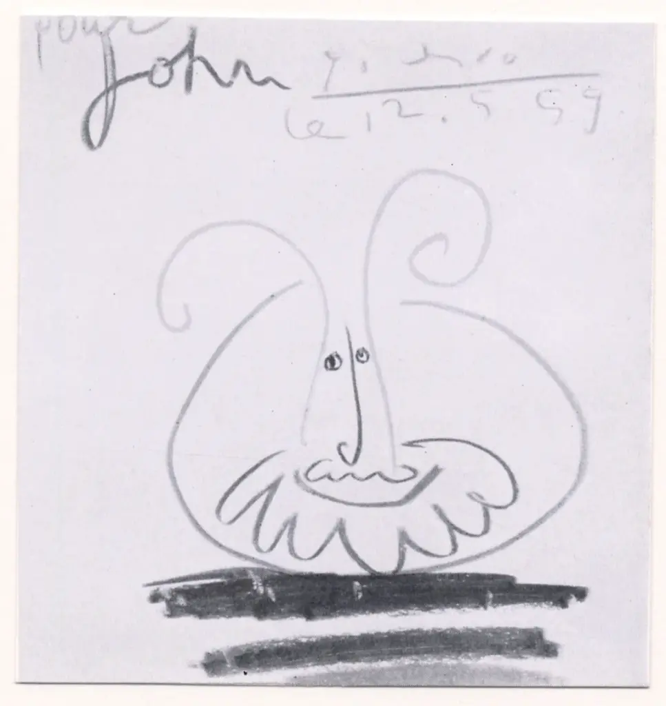 Anonimo , Picasso, Pablo - sec. XX - Testa , fronte