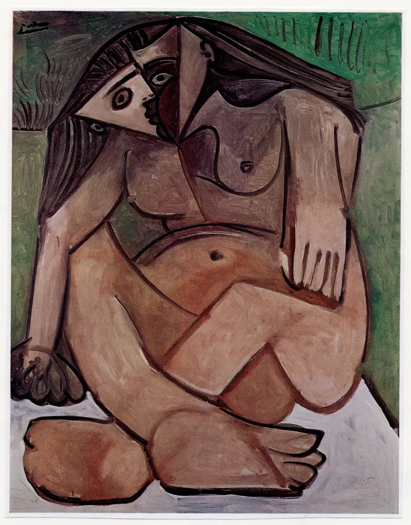 Anonimo , Picasso, Pablo - sec. XX - Nu assis , fronte