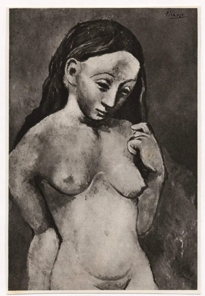 Anonimo , Picasso, Pablo - sec. XX - Nudo , fronte