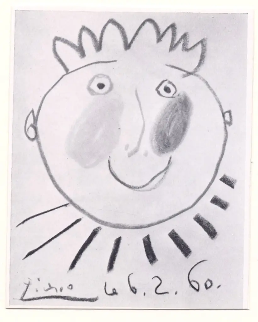 Anonimo , Picasso, Pablo - sec. XX - Testa , fronte