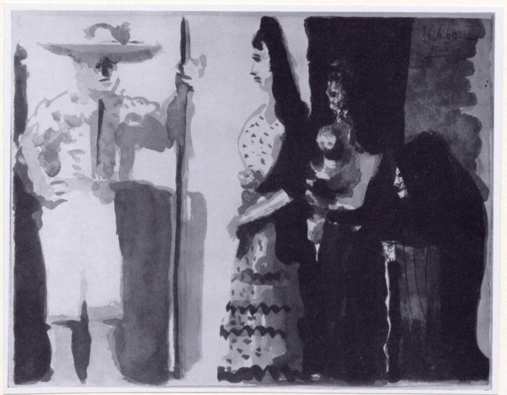 Anonimo , Picasso, Pablo - sec. XX - Picador et personagges , fronte