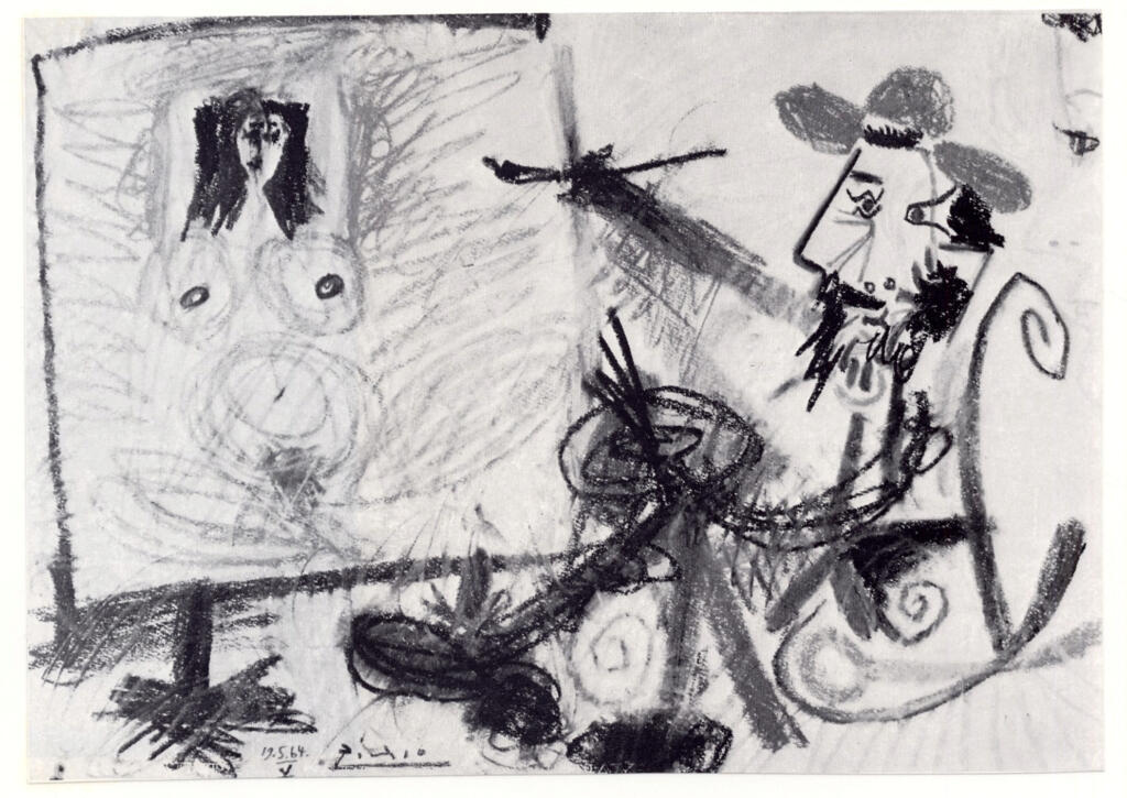 Picasso, Pablo , Il Pittore al cavalletto -