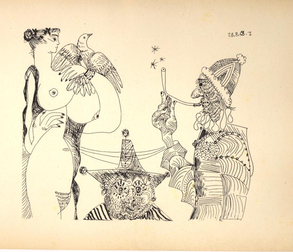 Anonimo , Picasso, Pablo - sec. XX - Il fumatore , fronte