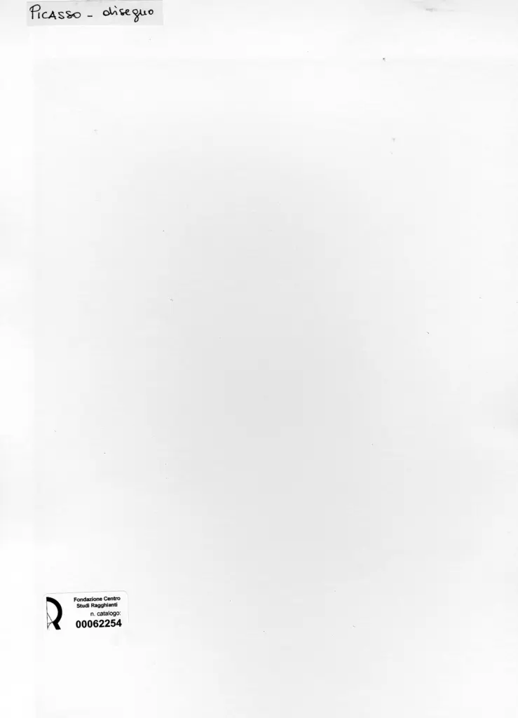 Anonimo , Picasso, Pablo - sec. XX - Il fumatore , retro