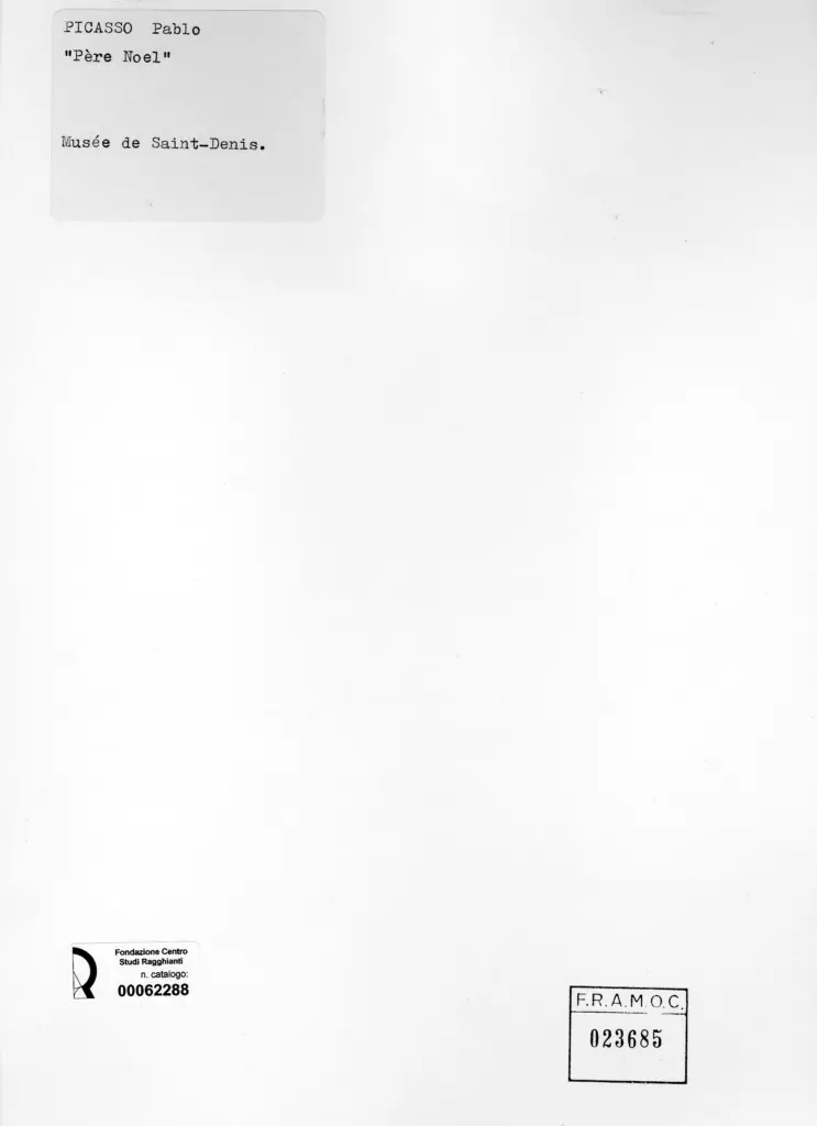 Anonimo , Picasso, Pablo - sec. XX - Père Noel , retro