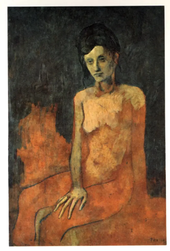 Anonimo , Picasso, Pablo - sec. XX - Nu Assis , fronte