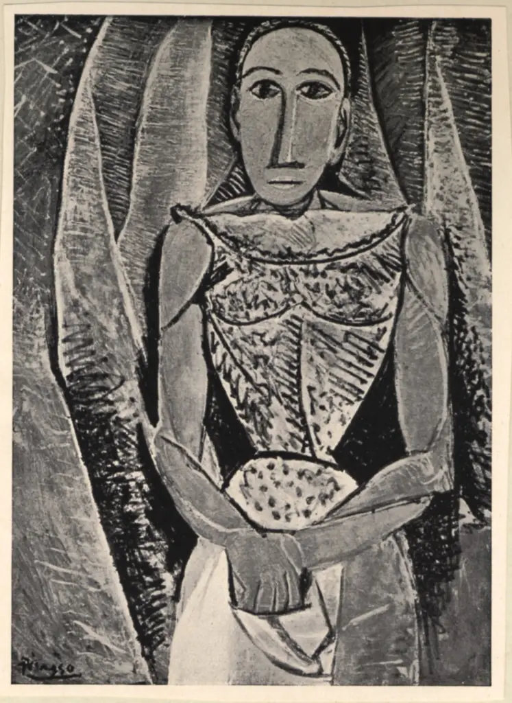 Anonimo , Picasso, Pablo - sec. XX - Donna , fronte