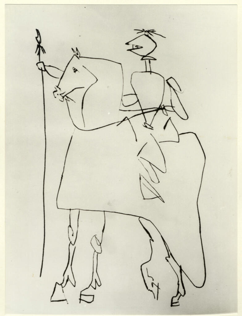 Anonimo , Picasso, Pablo - sec. XX - Cavaliere , fronte