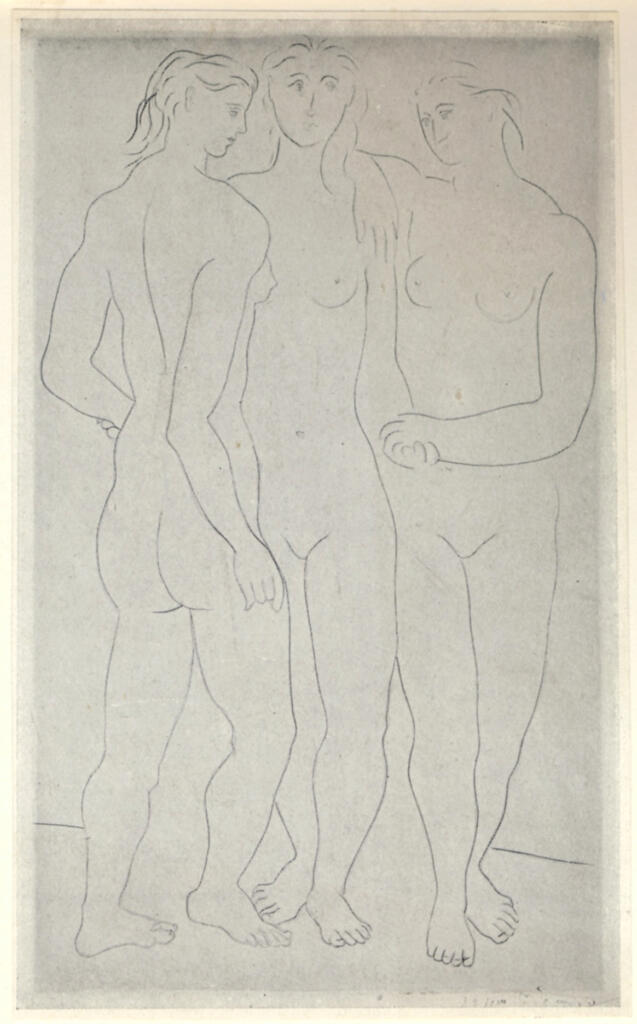 Anonimo , Picasso, Pablo - sec. XX - Les trois Graces , fronte