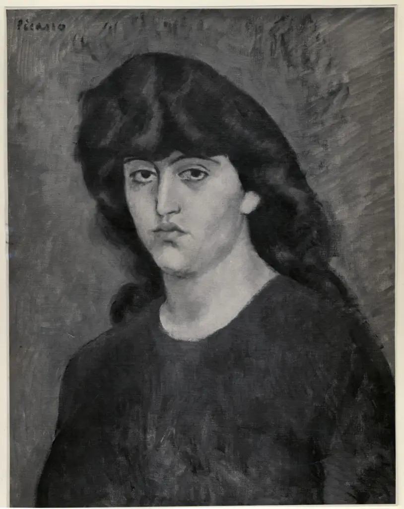 Anonimo , Picasso, Pablo - sec. XX - Mad.lle B. , fronte