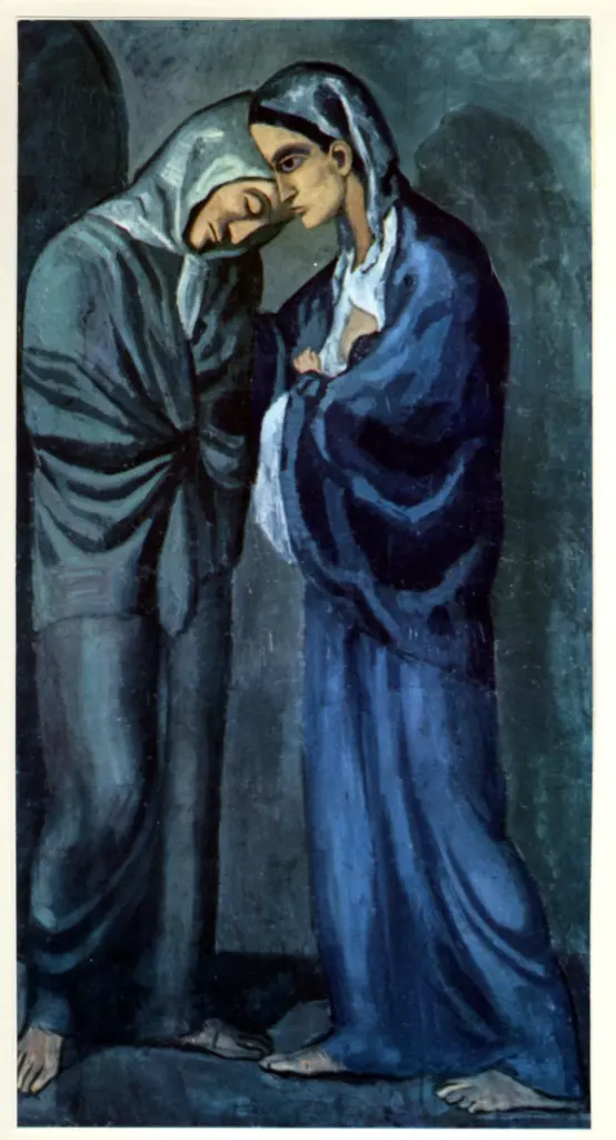 Anonimo , Picasso, Pablo - sec. XX - L'incontro , fronte