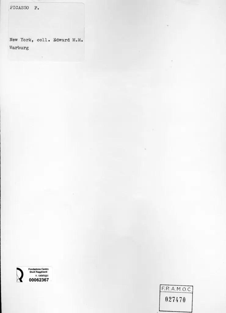 Anonimo , Picasso, Pablo - sec. XX - Il ragazzo , retro