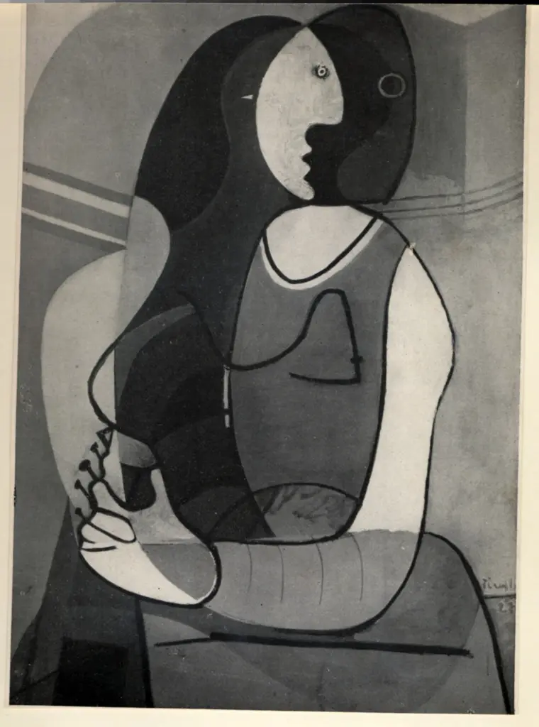 Anonimo , Picasso, Pablo - sec. XX - La donna , fronte