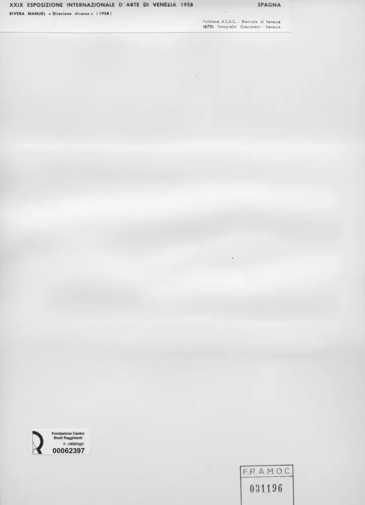 Giacomelli , Rivera, Manuel - sec. XX - Direzione diversa , retro