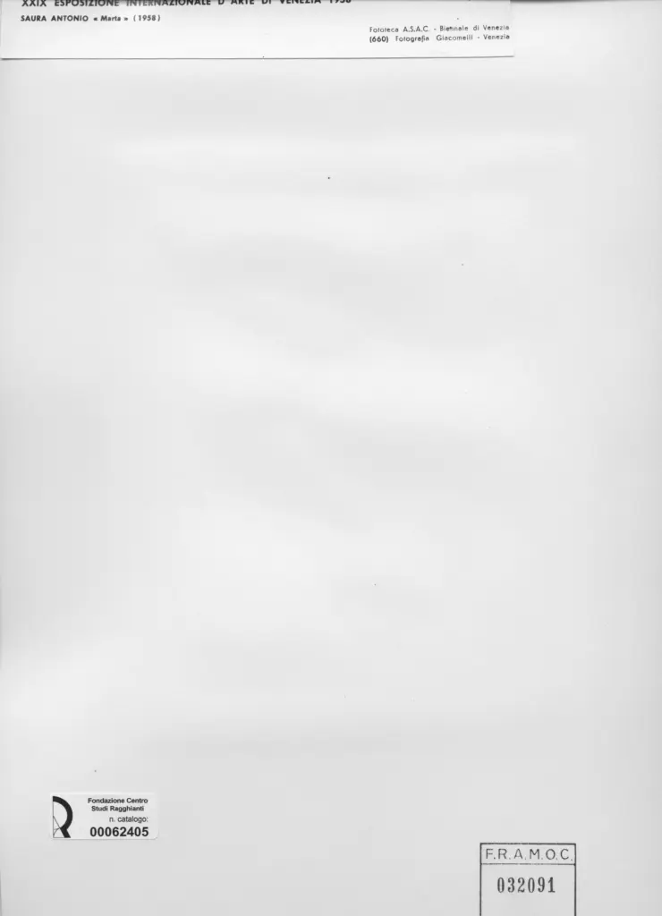Giacomelli , Saura, Antonio - sec. XX - Marta , retro