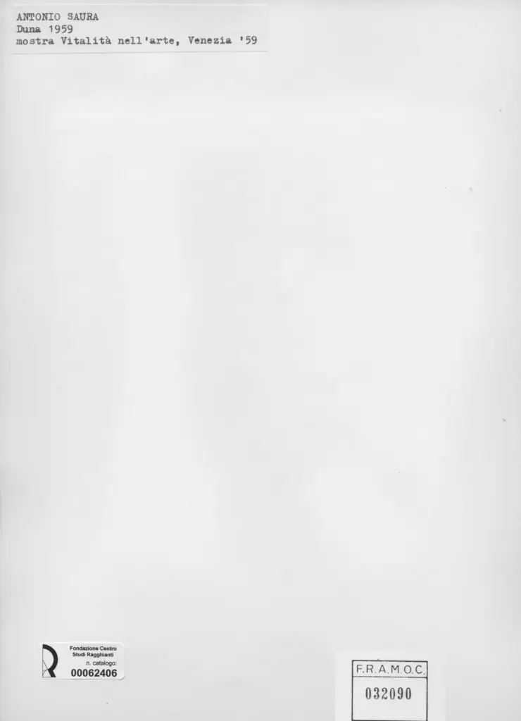 Anonimo , Saura, Antonio - sec. XX - Duna , retro