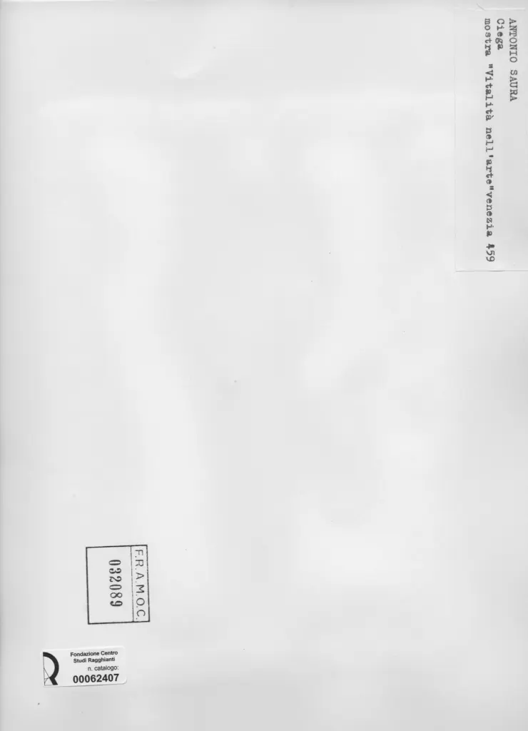 Anonimo , Saura, Antonio - sec. XX - Ciega , retro