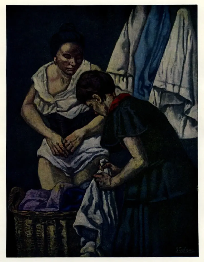 Anonimo , Solana, Jos&eacute; Gutierrez - sec. XIX/ XX - The Washerwomen , fronte