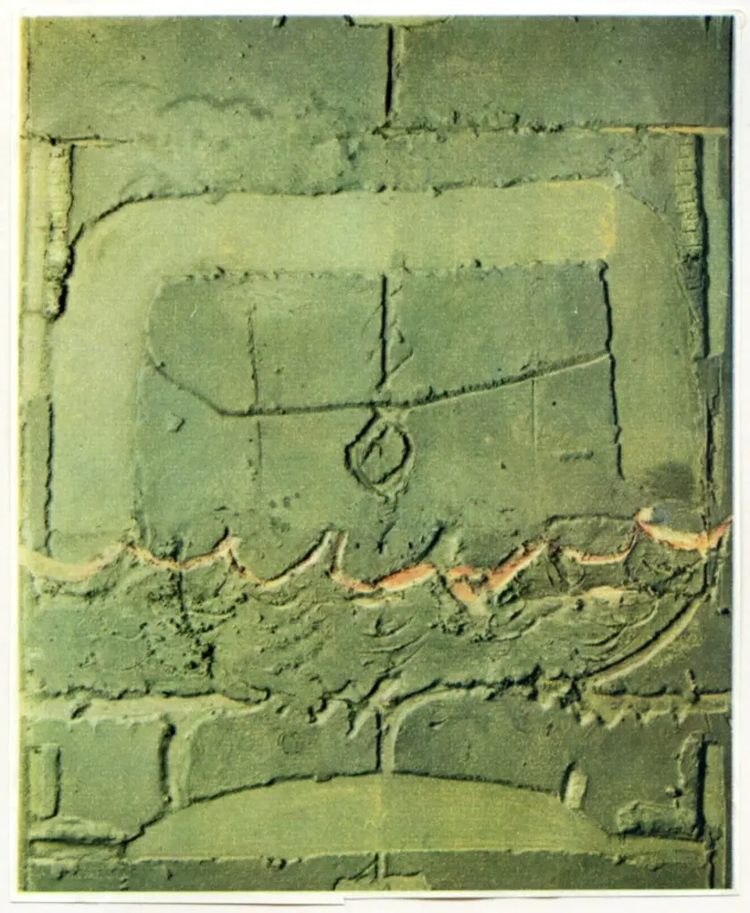 Anonimo , Tapies, Antonio - sec. XX - Gris, noir et rouge , fronte